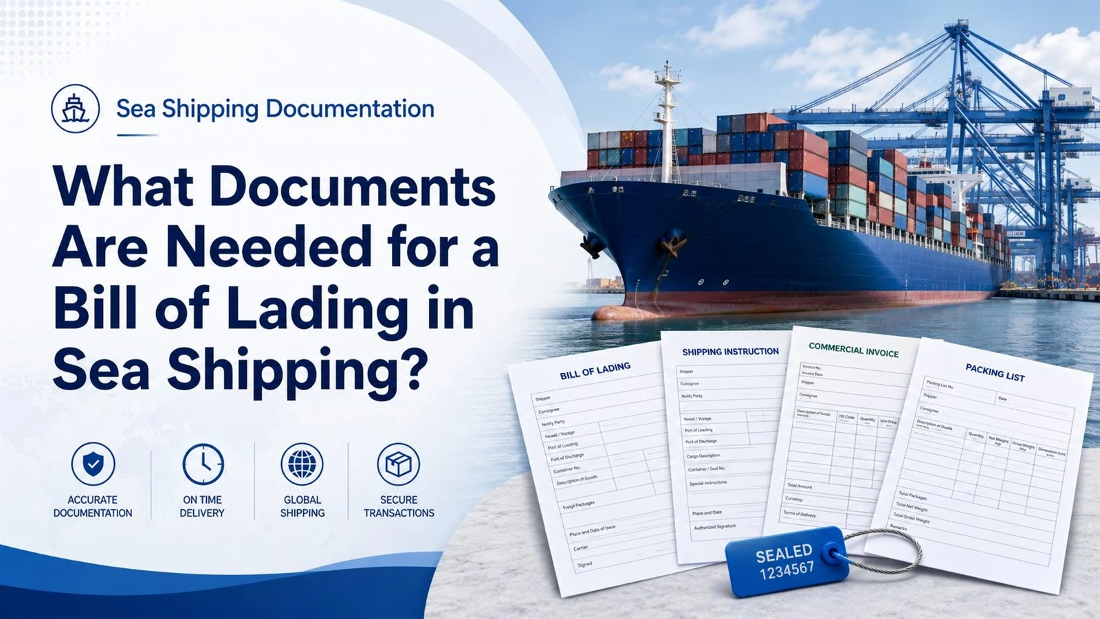 What Documents Are Needed for a Bill of Lading in Sea Shipping? What Documents Are Needed for a Bill of Lading in Sea Shipping?